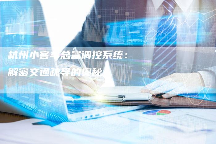 杭州小客车总量调控系统：解密交通疏导的奥秘