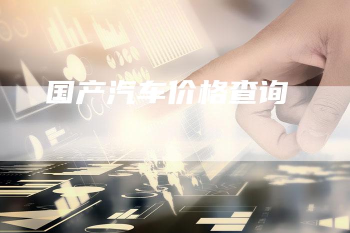 国产汽车价格查询