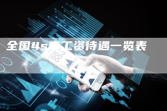全国4s店工资待遇一览表-车时代