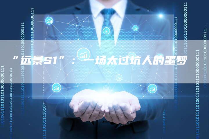 “远景S1”:一场太过坑人的噩梦-车时代