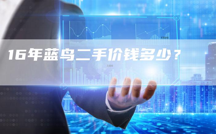 16年蓝鸟二手价钱多少?-车时代