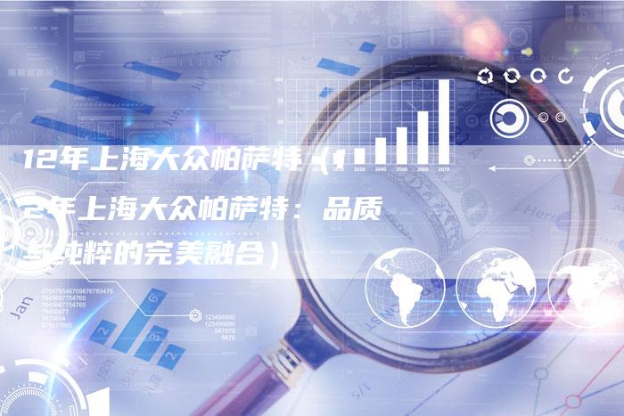 12年上海大众帕萨特（12年上海大众帕萨特：品质与纯粹的完美融合）-车时代