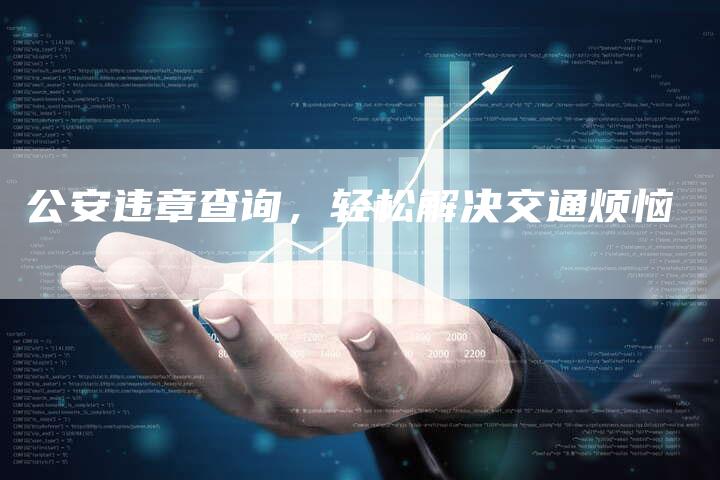 公安违章查询，轻松解决交通烦恼