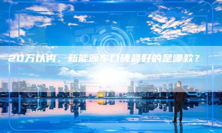 20万以内，新能源车口碑最好的是哪款？